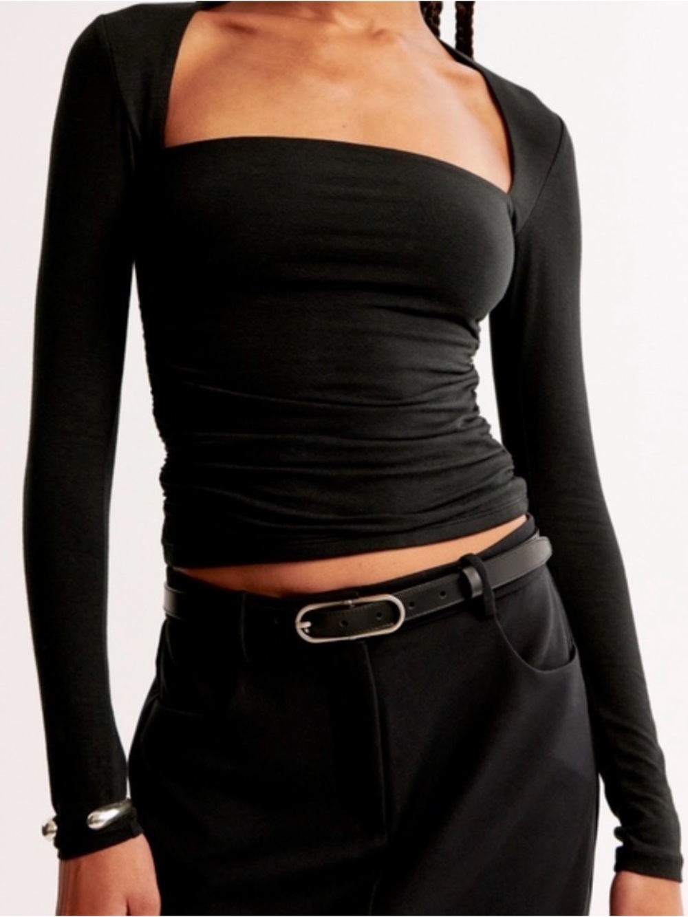 A&F Ava Long-Sleeve Top NWT